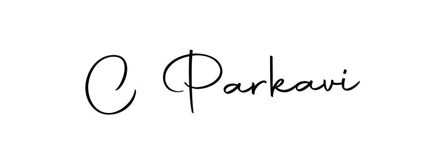 How to make C Parkavi name signature. Use Autography-DOLnW style for creating short signs online. This is the latest handwritten sign. C Parkavi signature style 10 images and pictures png