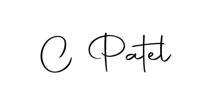 Make a beautiful signature design for name C Patel. With this signature (Autography-DOLnW) style, you can create a handwritten signature for free. C Patel signature style 10 images and pictures png