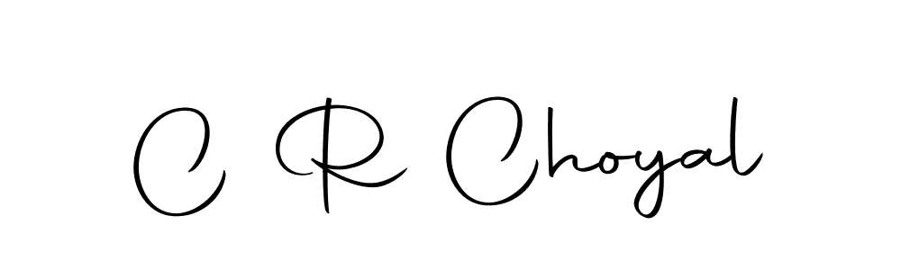 You should practise on your own different ways (Autography-DOLnW) to write your name (C R Choyal) in signature. don't let someone else do it for you. C R Choyal signature style 10 images and pictures png