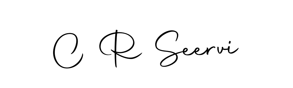 Also we have C R Seervi name is the best signature style. Create professional handwritten signature collection using Autography-DOLnW autograph style. C R Seervi signature style 10 images and pictures png