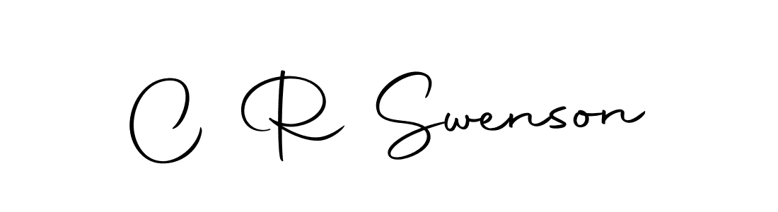 The best way (Autography-DOLnW) to make a short signature is to pick only two or three words in your name. The name C R Swenson include a total of six letters. For converting this name. C R Swenson signature style 10 images and pictures png