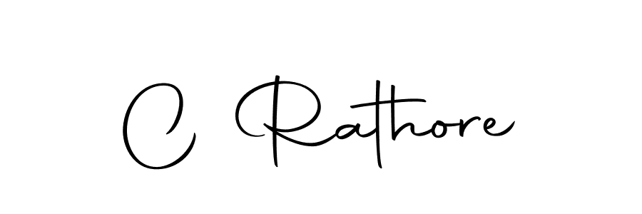 How to make C Rathore name signature. Use Autography-DOLnW style for creating short signs online. This is the latest handwritten sign. C Rathore signature style 10 images and pictures png