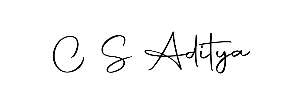 You should practise on your own different ways (Autography-DOLnW) to write your name (C S Aditya) in signature. don't let someone else do it for you. C S Aditya signature style 10 images and pictures png