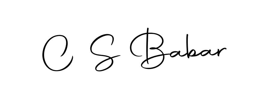 C S Babar stylish signature style. Best Handwritten Sign (Autography-DOLnW) for my name. Handwritten Signature Collection Ideas for my name C S Babar. C S Babar signature style 10 images and pictures png