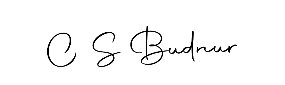 Make a beautiful signature design for name C S Budnur. With this signature (Autography-DOLnW) style, you can create a handwritten signature for free. C S Budnur signature style 10 images and pictures png