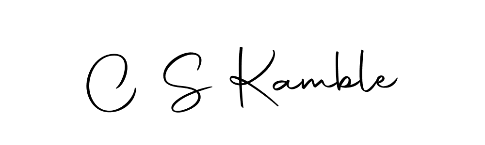 Make a beautiful signature design for name C S Kamble. With this signature (Autography-DOLnW) style, you can create a handwritten signature for free. C S Kamble signature style 10 images and pictures png