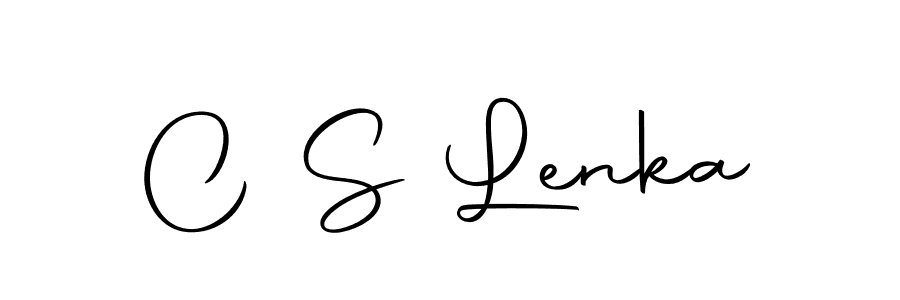 How to make C S Lenka name signature. Use Autography-DOLnW style for creating short signs online. This is the latest handwritten sign. C S Lenka signature style 10 images and pictures png