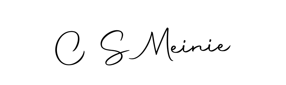 Create a beautiful signature design for name C S Meinie. With this signature (Autography-DOLnW) fonts, you can make a handwritten signature for free. C S Meinie signature style 10 images and pictures png