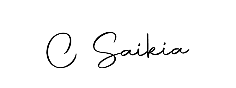 You should practise on your own different ways (Autography-DOLnW) to write your name (C Saikia) in signature. don't let someone else do it for you. C Saikia signature style 10 images and pictures png