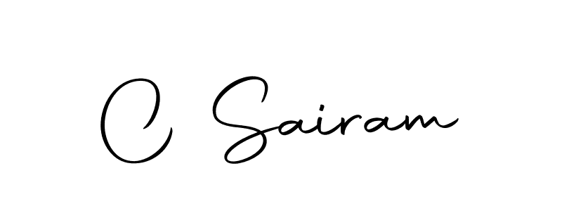 How to make C Sairam name signature. Use Autography-DOLnW style for creating short signs online. This is the latest handwritten sign. C Sairam signature style 10 images and pictures png