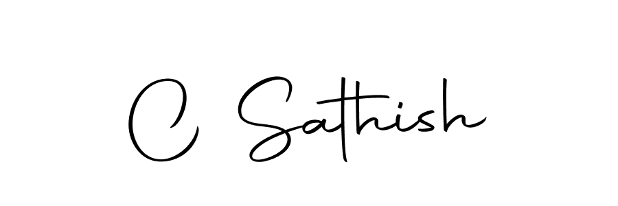 The best way (Autography-DOLnW) to make a short signature is to pick only two or three words in your name. The name C Sathish include a total of six letters. For converting this name. C Sathish signature style 10 images and pictures png