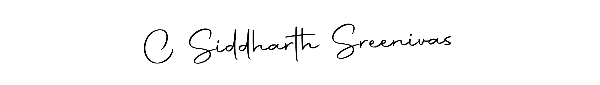 Make a beautiful signature design for name C Siddharth Sreenivas. Use this online signature maker to create a handwritten signature for free. C Siddharth Sreenivas signature style 10 images and pictures png