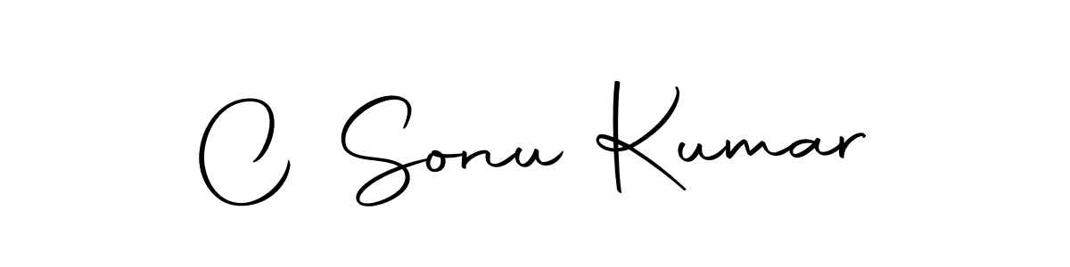 Create a beautiful signature design for name C Sonu Kumar. With this signature (Autography-DOLnW) fonts, you can make a handwritten signature for free. C Sonu Kumar signature style 10 images and pictures png