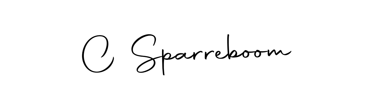 How to make C Sparreboom name signature. Use Autography-DOLnW style for creating short signs online. This is the latest handwritten sign. C Sparreboom signature style 10 images and pictures png