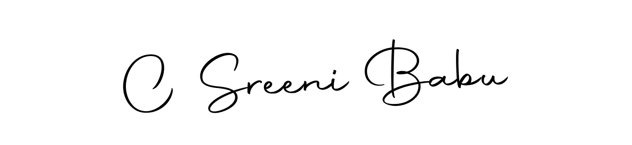 Make a short C Sreeni Babu signature style. Manage your documents anywhere anytime using Autography-DOLnW. Create and add eSignatures, submit forms, share and send files easily. C Sreeni Babu signature style 10 images and pictures png