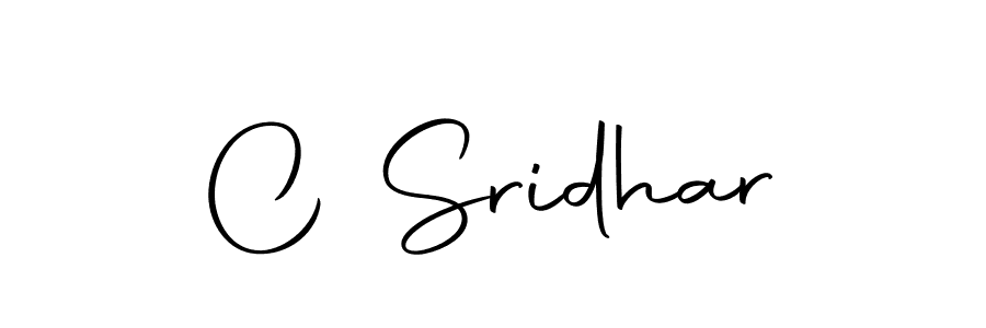 Make a beautiful signature design for name C Sridhar. Use this online signature maker to create a handwritten signature for free. C Sridhar signature style 10 images and pictures png