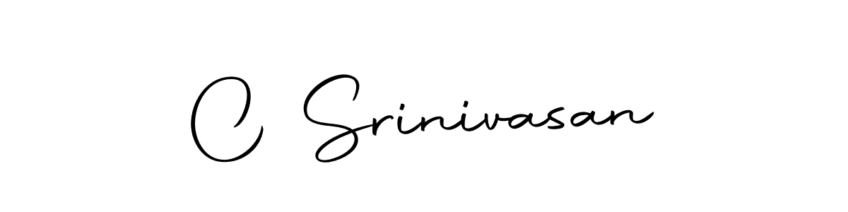 Design your own signature with our free online signature maker. With this signature software, you can create a handwritten (Autography-DOLnW) signature for name C Srinivasan. C Srinivasan signature style 10 images and pictures png