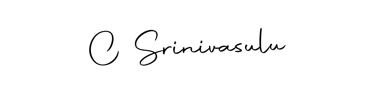 Make a beautiful signature design for name C Srinivasulu. With this signature (Autography-DOLnW) style, you can create a handwritten signature for free. C Srinivasulu signature style 10 images and pictures png