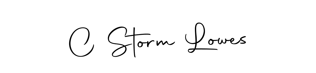 Design your own signature with our free online signature maker. With this signature software, you can create a handwritten (Autography-DOLnW) signature for name C Storm Lowes. C Storm Lowes signature style 10 images and pictures png