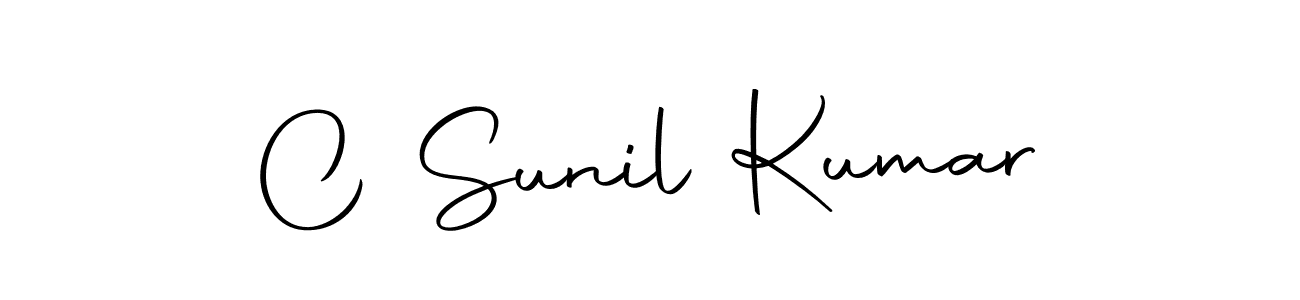 Make a beautiful signature design for name C Sunil Kumar. Use this online signature maker to create a handwritten signature for free. C Sunil Kumar signature style 10 images and pictures png