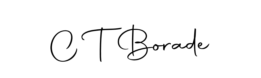 Make a beautiful signature design for name C T Borade. With this signature (Autography-DOLnW) style, you can create a handwritten signature for free. C T Borade signature style 10 images and pictures png