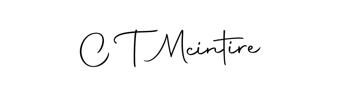 You should practise on your own different ways (Autography-DOLnW) to write your name (C T Mcintire) in signature. don't let someone else do it for you. C T Mcintire signature style 10 images and pictures png