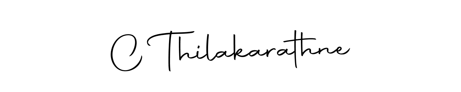 Create a beautiful signature design for name C Thilakarathne. With this signature (Autography-DOLnW) fonts, you can make a handwritten signature for free. C Thilakarathne signature style 10 images and pictures png