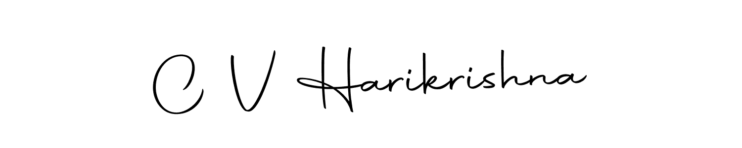 Make a beautiful signature design for name C V Harikrishna. With this signature (Autography-DOLnW) style, you can create a handwritten signature for free. C V Harikrishna signature style 10 images and pictures png