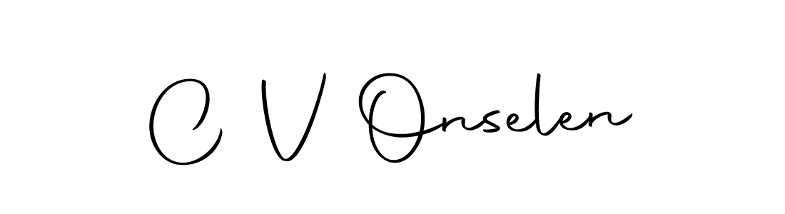 Create a beautiful signature design for name C V Onselen. With this signature (Autography-DOLnW) fonts, you can make a handwritten signature for free. C V Onselen signature style 10 images and pictures png