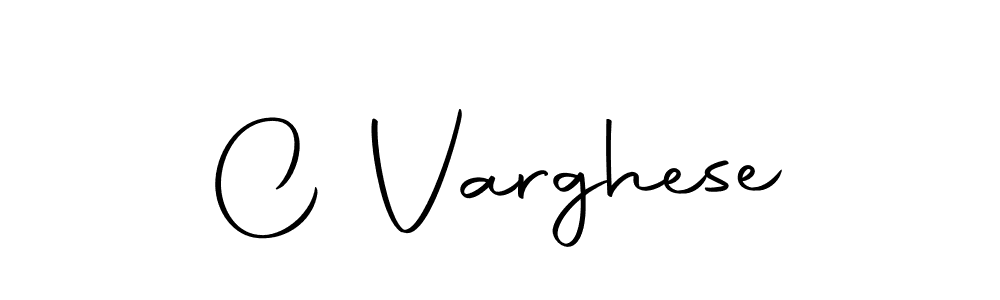 Design your own signature with our free online signature maker. With this signature software, you can create a handwritten (Autography-DOLnW) signature for name C Varghese. C Varghese signature style 10 images and pictures png