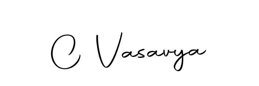 Make a beautiful signature design for name C Vasavya. With this signature (Autography-DOLnW) style, you can create a handwritten signature for free. C Vasavya signature style 10 images and pictures png