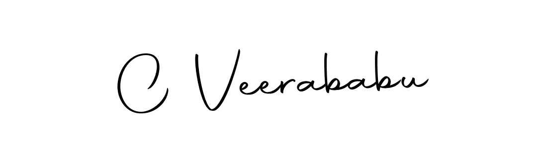Make a beautiful signature design for name C Veerababu. With this signature (Autography-DOLnW) style, you can create a handwritten signature for free. C Veerababu signature style 10 images and pictures png