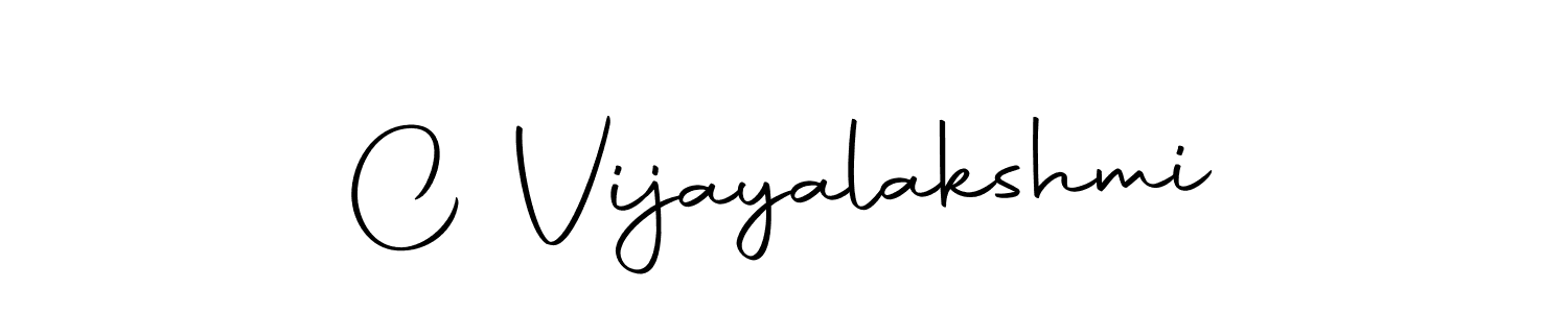 Make a beautiful signature design for name C Vijayalakshmi. With this signature (Autography-DOLnW) style, you can create a handwritten signature for free. C Vijayalakshmi signature style 10 images and pictures png