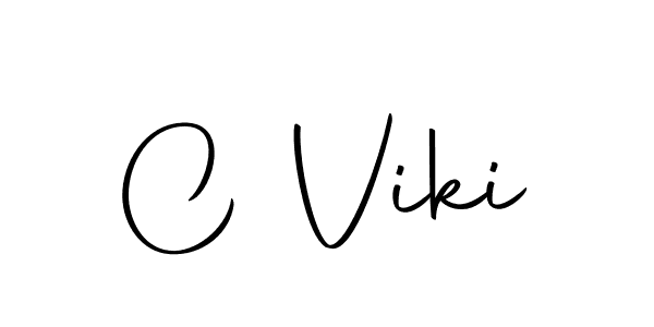You should practise on your own different ways (Autography-DOLnW) to write your name (C Viki) in signature. don't let someone else do it for you. C Viki signature style 10 images and pictures png