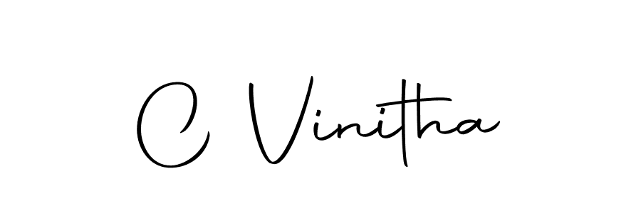 Make a beautiful signature design for name C Vinitha. Use this online signature maker to create a handwritten signature for free. C Vinitha signature style 10 images and pictures png