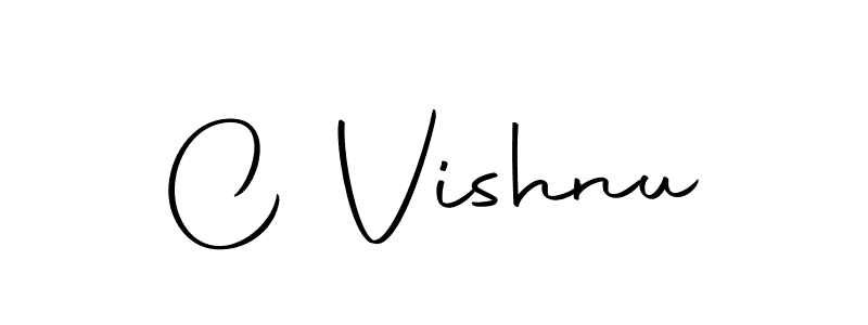 C Vishnu stylish signature style. Best Handwritten Sign (Autography-DOLnW) for my name. Handwritten Signature Collection Ideas for my name C Vishnu. C Vishnu signature style 10 images and pictures png