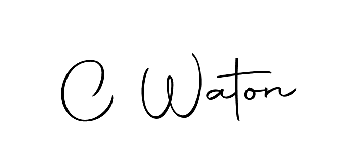 How to make C Waton name signature. Use Autography-DOLnW style for creating short signs online. This is the latest handwritten sign. C Waton signature style 10 images and pictures png