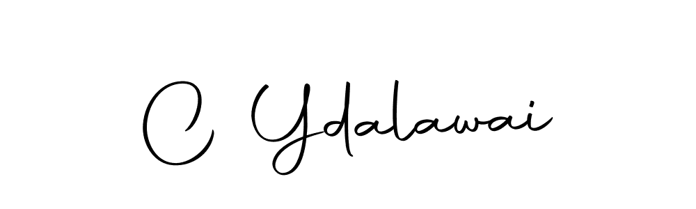 Use a signature maker to create a handwritten signature online. With this signature software, you can design (Autography-DOLnW) your own signature for name C Ydalawai. C Ydalawai signature style 10 images and pictures png