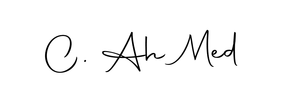 Design your own signature with our free online signature maker. With this signature software, you can create a handwritten (Autography-DOLnW) signature for name C. Ah Med. C. Ah Med signature style 10 images and pictures png