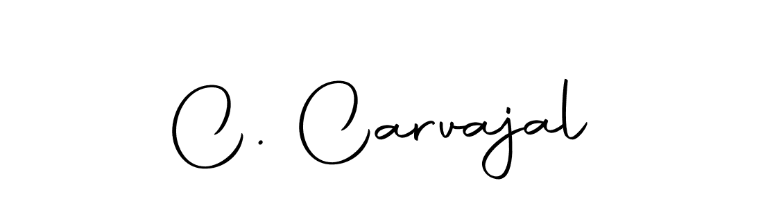 You should practise on your own different ways (Autography-DOLnW) to write your name (C. Carvajal) in signature. don't let someone else do it for you. C. Carvajal signature style 10 images and pictures png