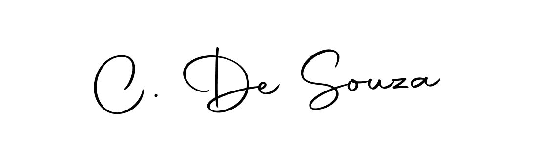 How to make C. De Souza signature? Autography-DOLnW is a professional autograph style. Create handwritten signature for C. De Souza name. C. De Souza signature style 10 images and pictures png