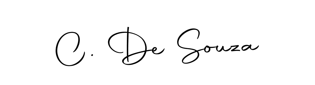 Design your own signature with our free online signature maker. With this signature software, you can create a handwritten (Autography-DOLnW) signature for name C. De Souza. C. De Souza signature style 10 images and pictures png