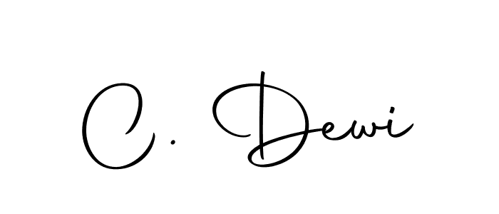Design your own signature with our free online signature maker. With this signature software, you can create a handwritten (Autography-DOLnW) signature for name C. Dewi. C. Dewi signature style 10 images and pictures png