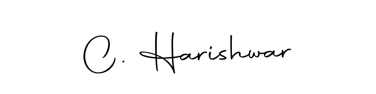 You should practise on your own different ways (Autography-DOLnW) to write your name (C. Harishwar) in signature. don't let someone else do it for you. C. Harishwar signature style 10 images and pictures png