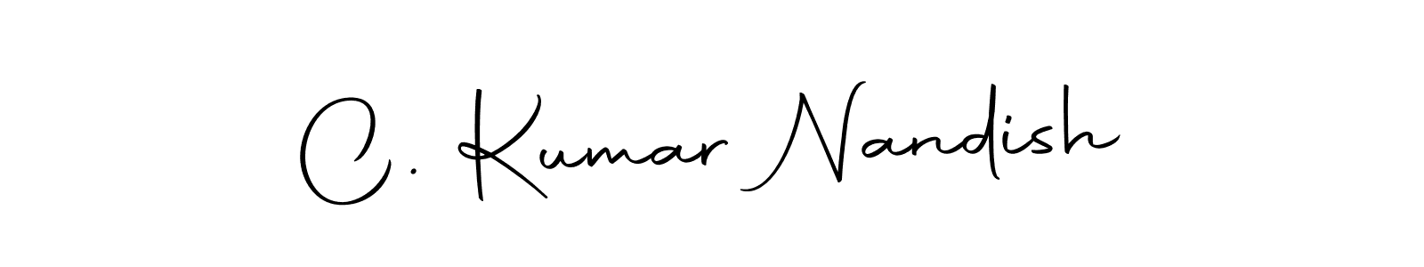 C. Kumar Nandish stylish signature style. Best Handwritten Sign (Autography-DOLnW) for my name. Handwritten Signature Collection Ideas for my name C. Kumar Nandish. C. Kumar Nandish signature style 10 images and pictures png