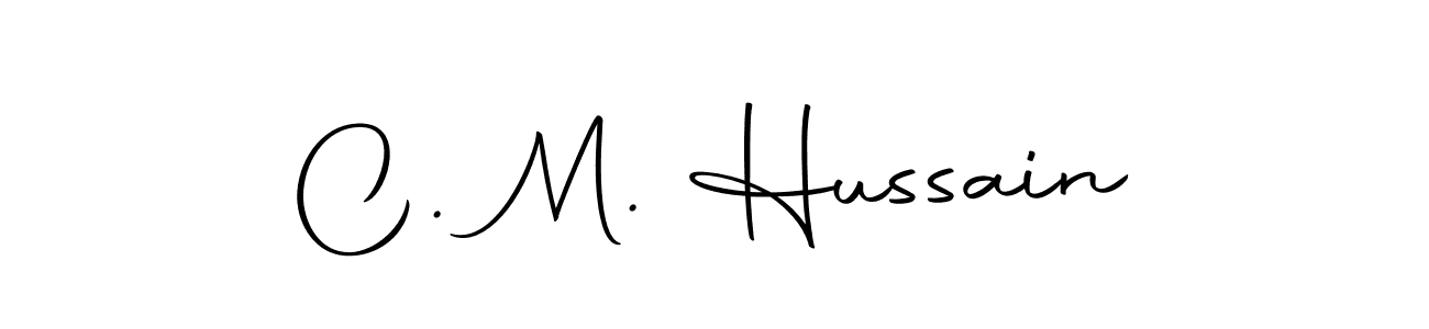 Make a beautiful signature design for name C. M. Hussain. Use this online signature maker to create a handwritten signature for free. C. M. Hussain signature style 10 images and pictures png