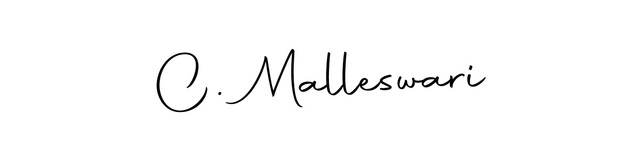 How to make C. Malleswari name signature. Use Autography-DOLnW style for creating short signs online. This is the latest handwritten sign. C. Malleswari signature style 10 images and pictures png