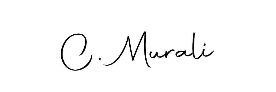 Use a signature maker to create a handwritten signature online. With this signature software, you can design (Autography-DOLnW) your own signature for name C. Murali. C. Murali signature style 10 images and pictures png