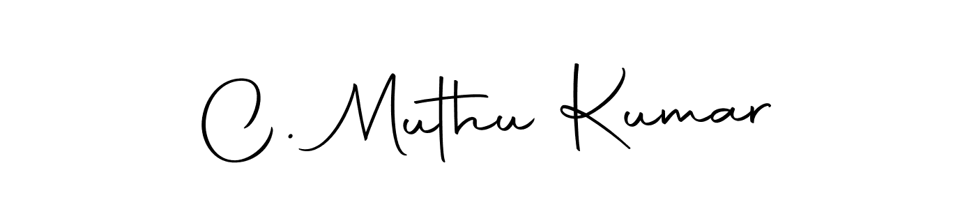 How to make C. Muthu Kumar name signature. Use Autography-DOLnW style for creating short signs online. This is the latest handwritten sign. C. Muthu Kumar signature style 10 images and pictures png