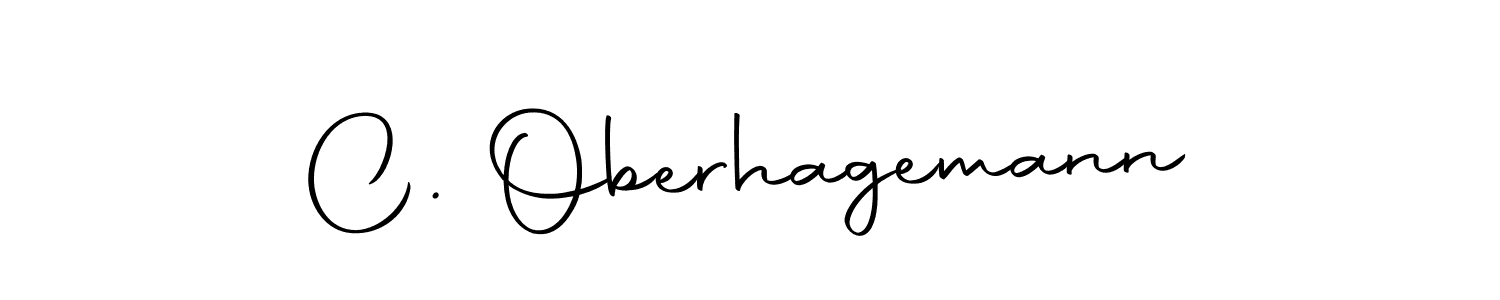 Make a beautiful signature design for name C. Oberhagemann. With this signature (Autography-DOLnW) style, you can create a handwritten signature for free. C. Oberhagemann signature style 10 images and pictures png